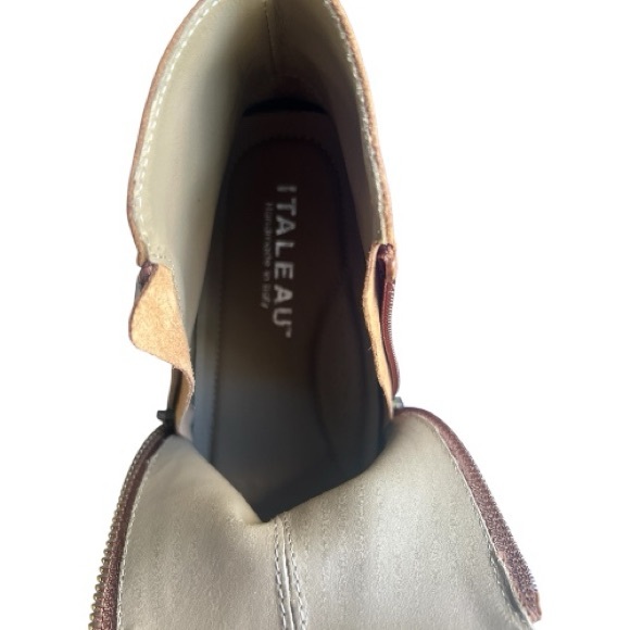 ITALEAU Suede Bootie Women’s 9.5 M
NIB W/ Duster , Cognac Color - FOLIANA - Picture 5 of 13
